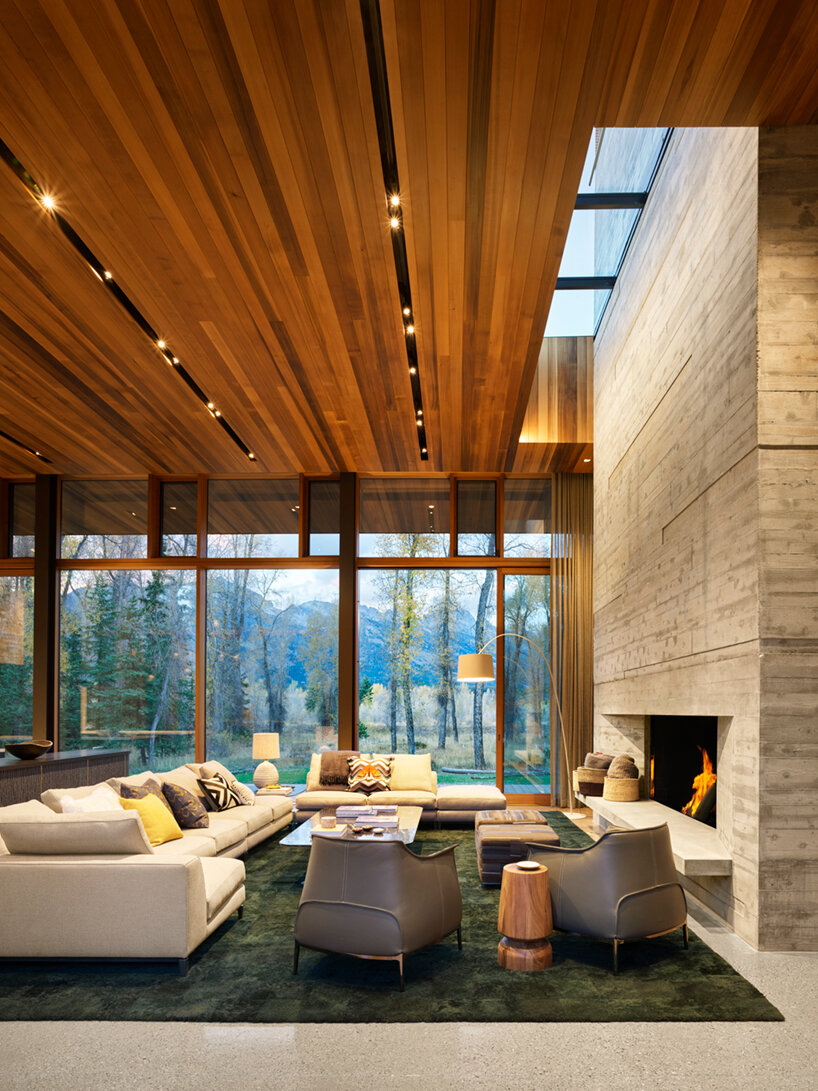 CLB architects' 'riverbend' brings contemporary architecture to the tetons
