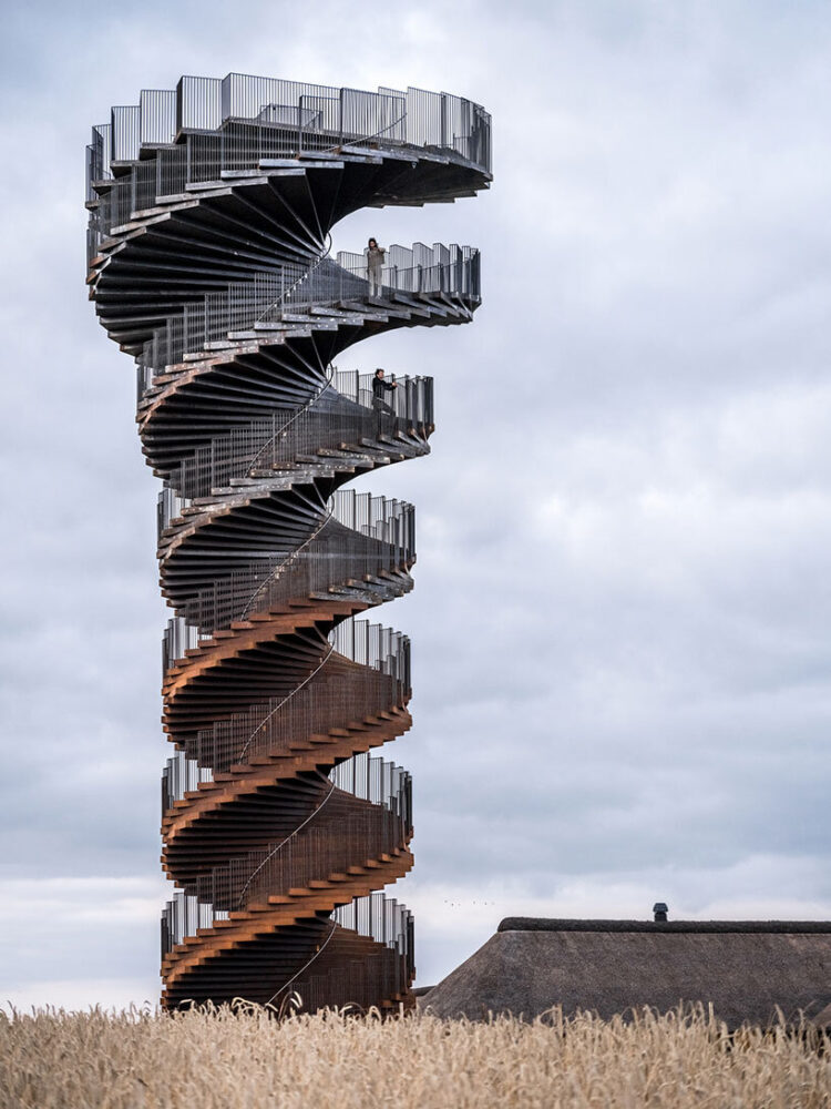 bjarke ingels' 'marsk tower' observation helix officially opens to public