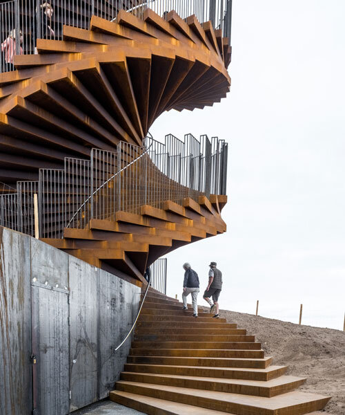 bjarke ingels group's marsk tower, a spiraling observation helix, officially opens to public