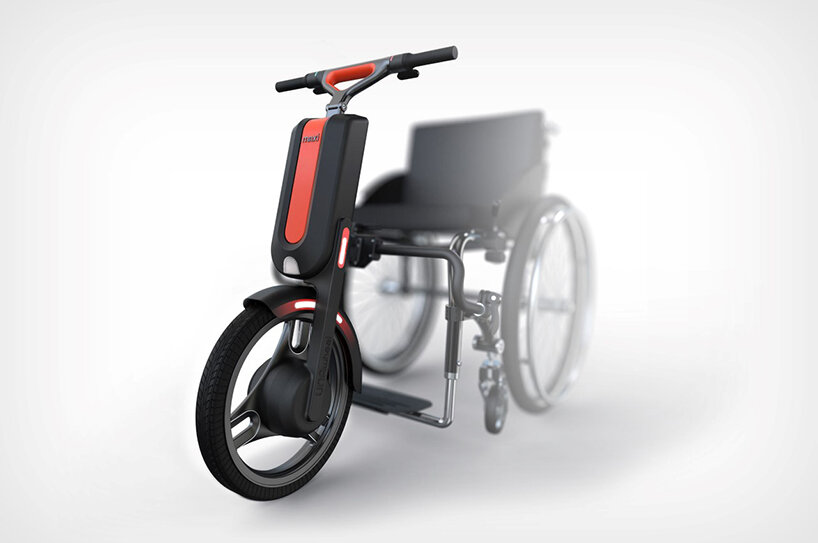 turn a wheelchair into an electric vehicle with the UNAwheel maxi