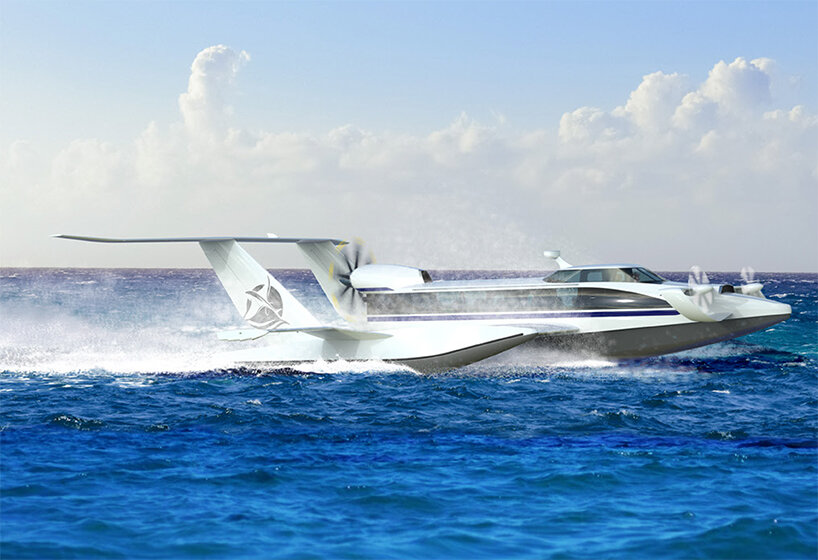 aquas is a flying ship moving passengers with speed up to 200 km/h