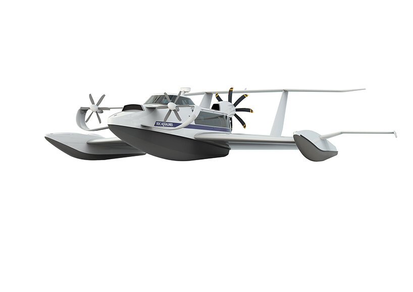 aquas is a flying ship moving passengers with speed up to 200 km/h