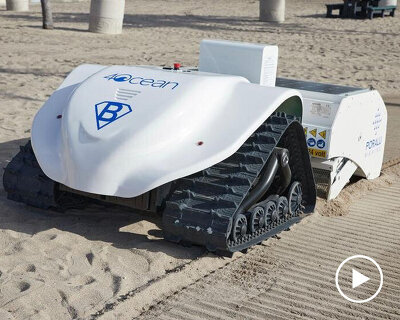 BeBot robot collects tiny plastic waste to clean our beaches