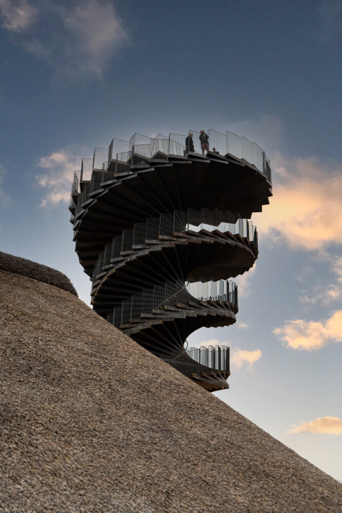 images revealed of BIG's marsk watchtower in denmark