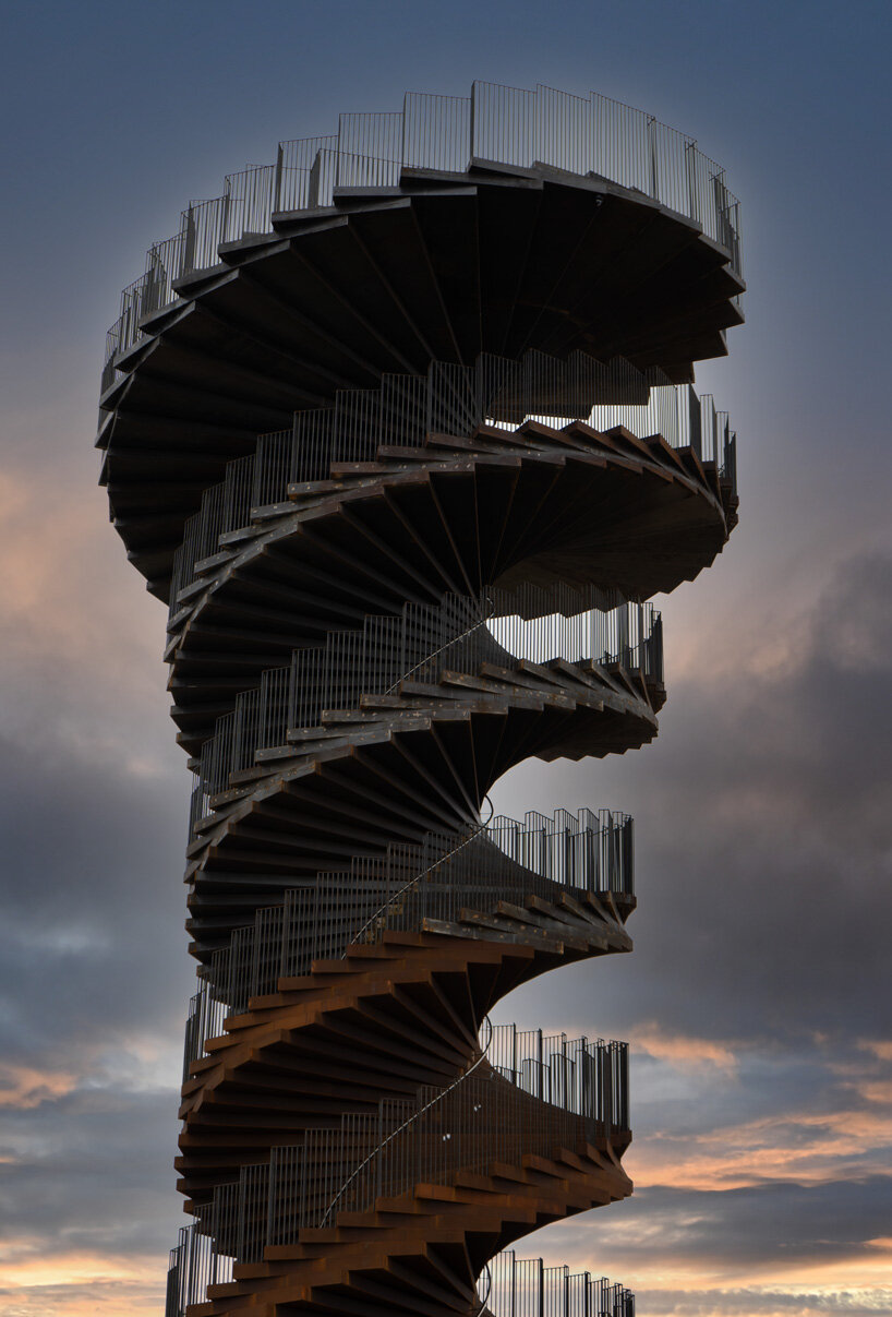 images revealed of BIG's marsk watchtower in denmark