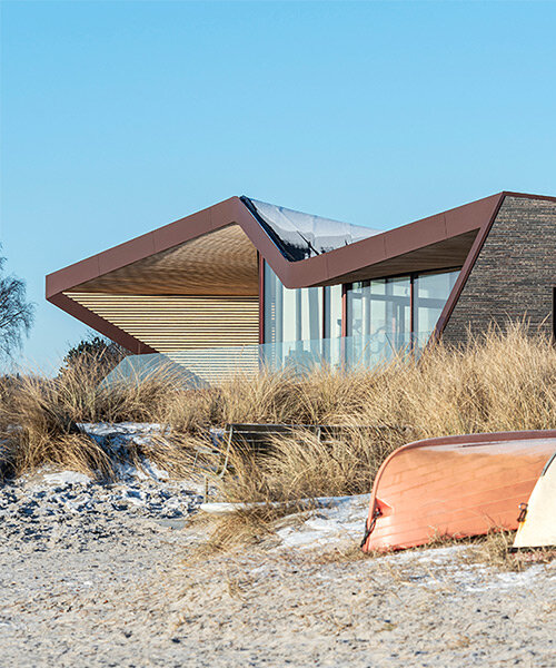 CEBRA forms danish seaside villa as angular inhabitable sculpture with undulating roof