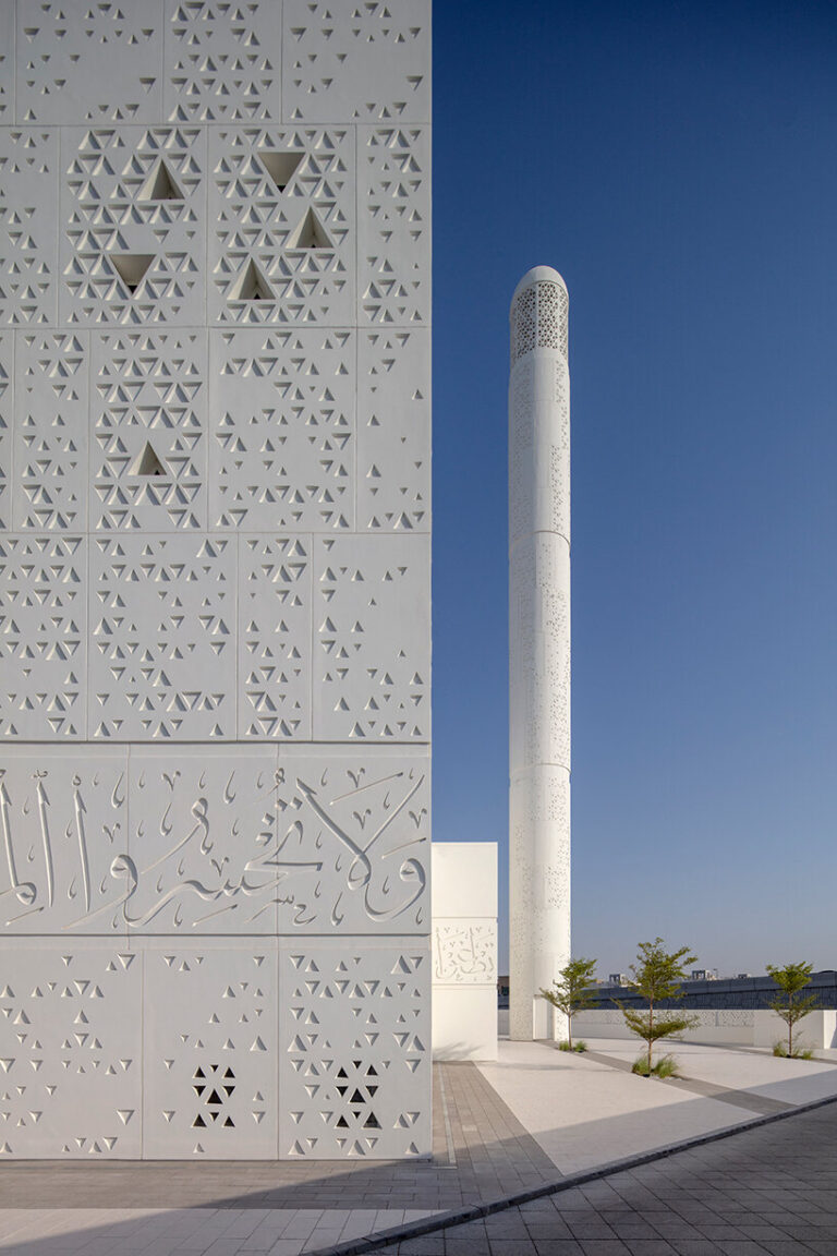 Triangular Mosque Design reinterpreted islamic patterns and triangulated geometry clad dabbagh ...