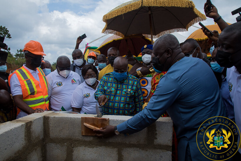 david adjaye breaks ground on first of 101 district hospitals across ghana