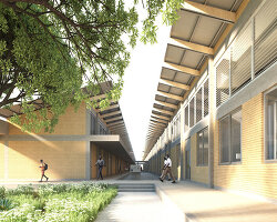 david adjaye breaks ground on first of 101 district hospitals across ghana