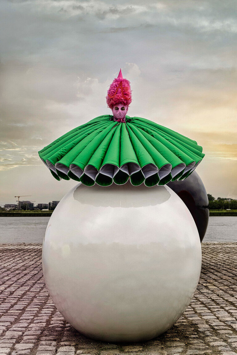 MoMu celebrates reopening with colorful supersize 'fashion balls'