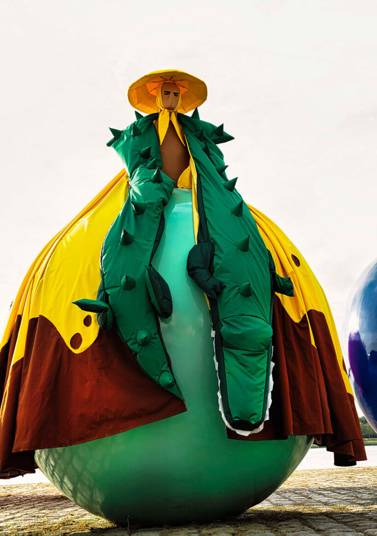 MoMu celebrates reopening with colorful supersize 'fashion balls'