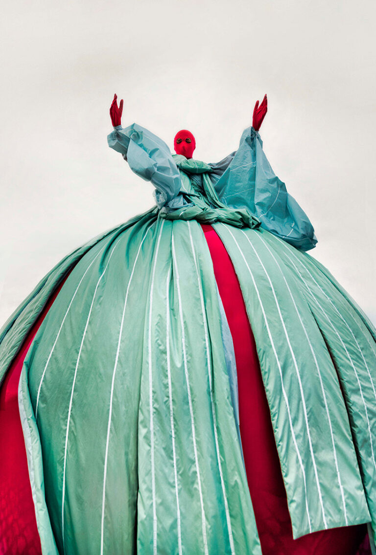 MoMu celebrates reopening with colorful supersize 'fashion balls'