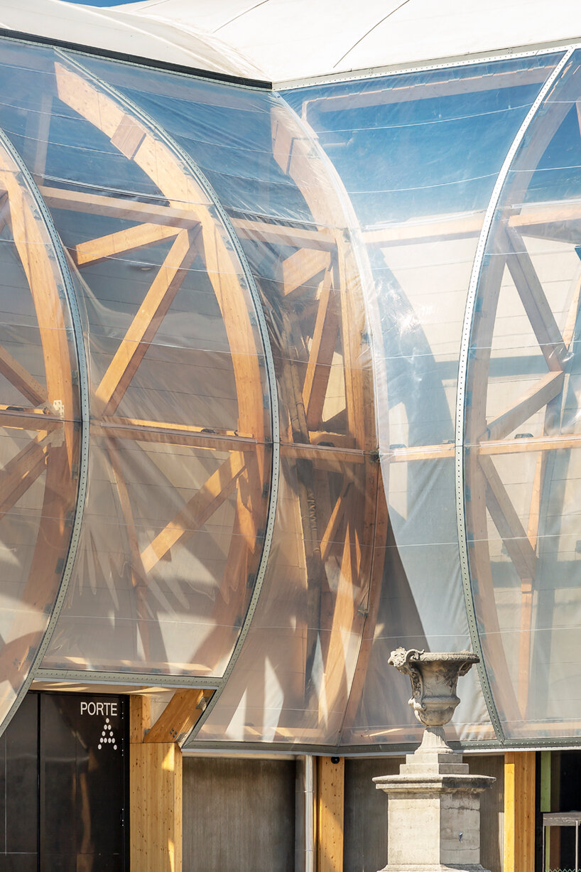 wilmotte & associés' grand palais ephémère stands in paris as an ephemeral palace