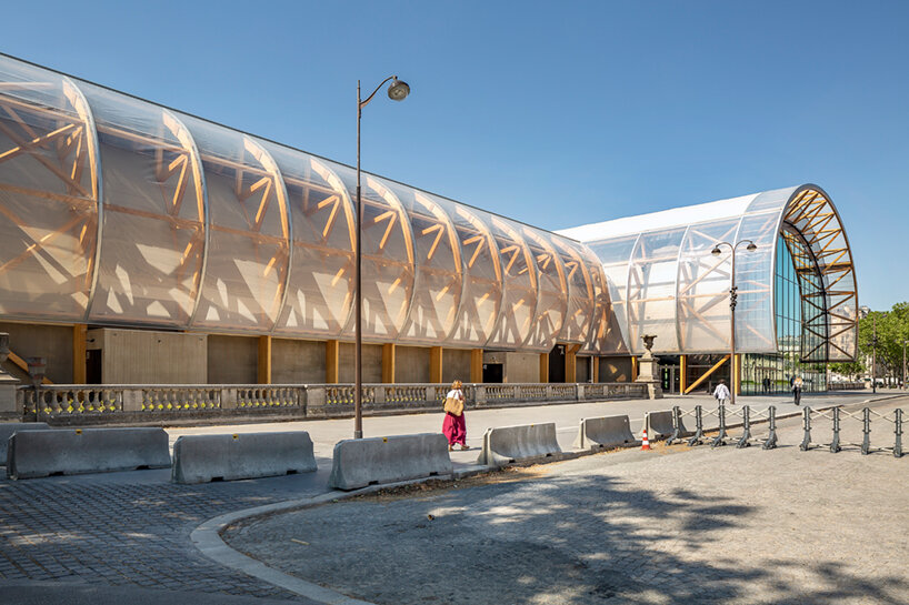wilmotte & associés' grand palais ephémère stands in paris as an ephemeral palace