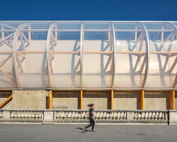 wilmotte & associés' grand palais ephémère stands in paris as an ephemeral palace