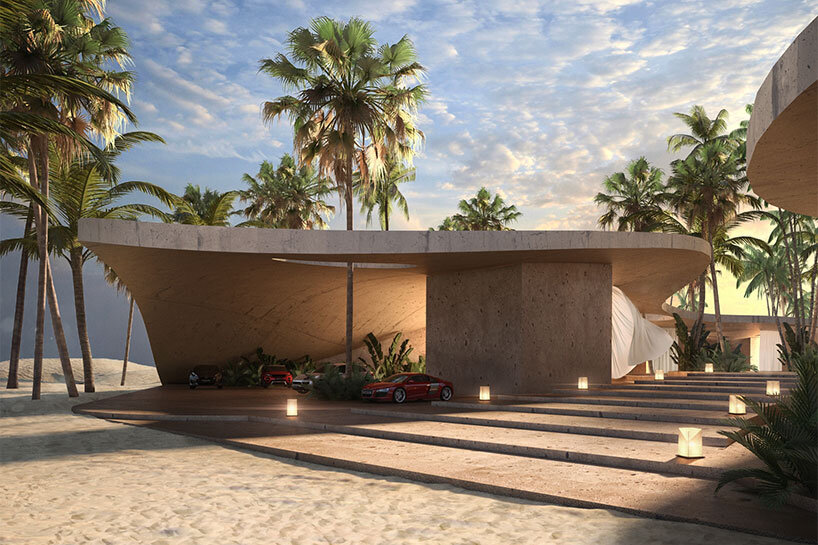 jasper architects unveils immersive hotel oasis in kuwait's golden dunes