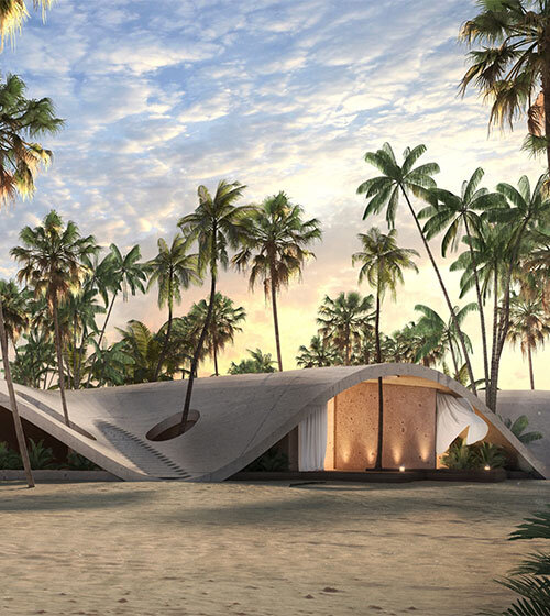 jasper architects unveils immersive hotel oasis in kuwait's golden dunes