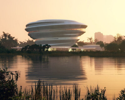 MAD shapes hainan science and technology museum 'like a cloud in dialogue with nature'