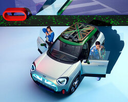 BMW MINI: rocketman at geneva motor show 2011