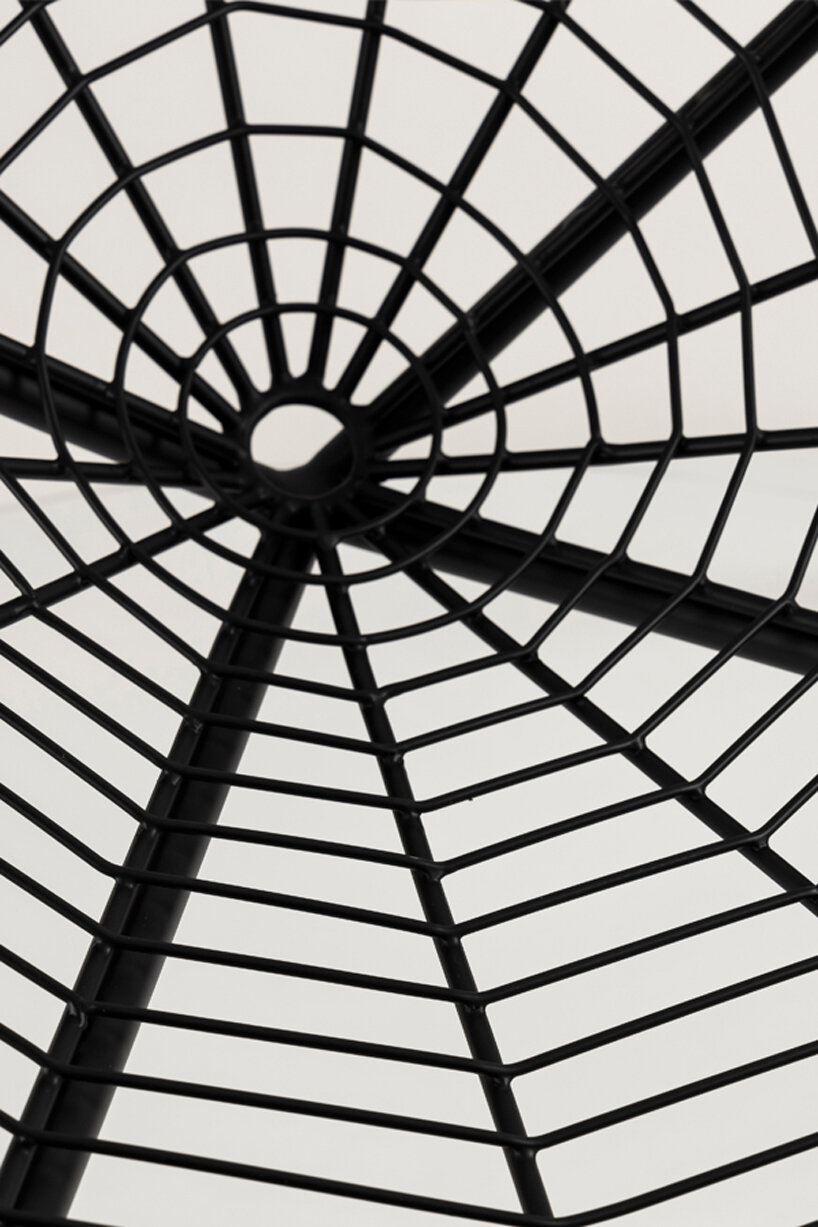 namit khanna was inpsired by the spider for this minimal black iron chair