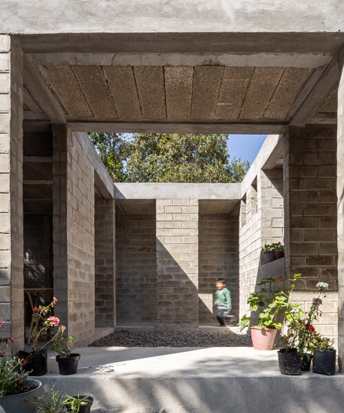 palma designs a house with a courtyard as part of earthquake reconstruction in mexico