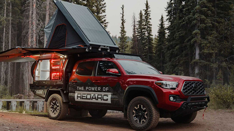redarc customizes toyota tacoma into one tough overlander camper truck
