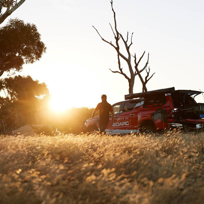 redarc customizes toyota tacoma into one tough overlander camper truck