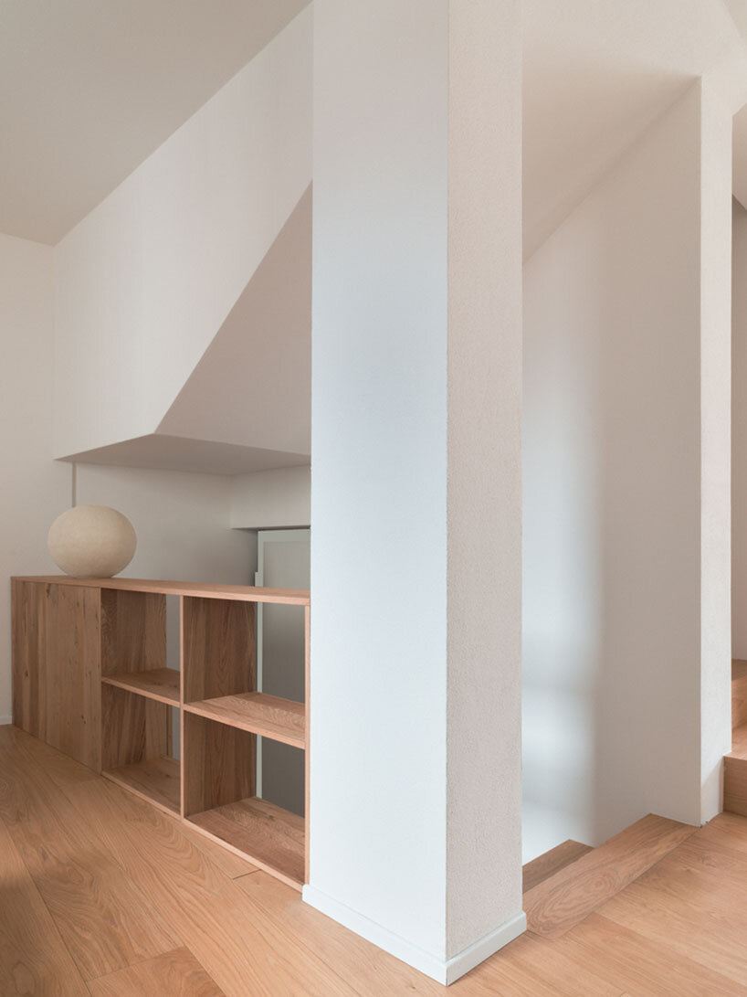 rinaldo del nero preserves historic 'built to last' house with timber intervention