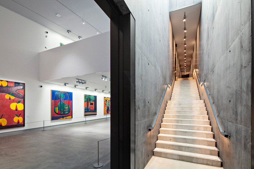 snøhetta tops subterranean museum extension with a faceted steel structure in denmark