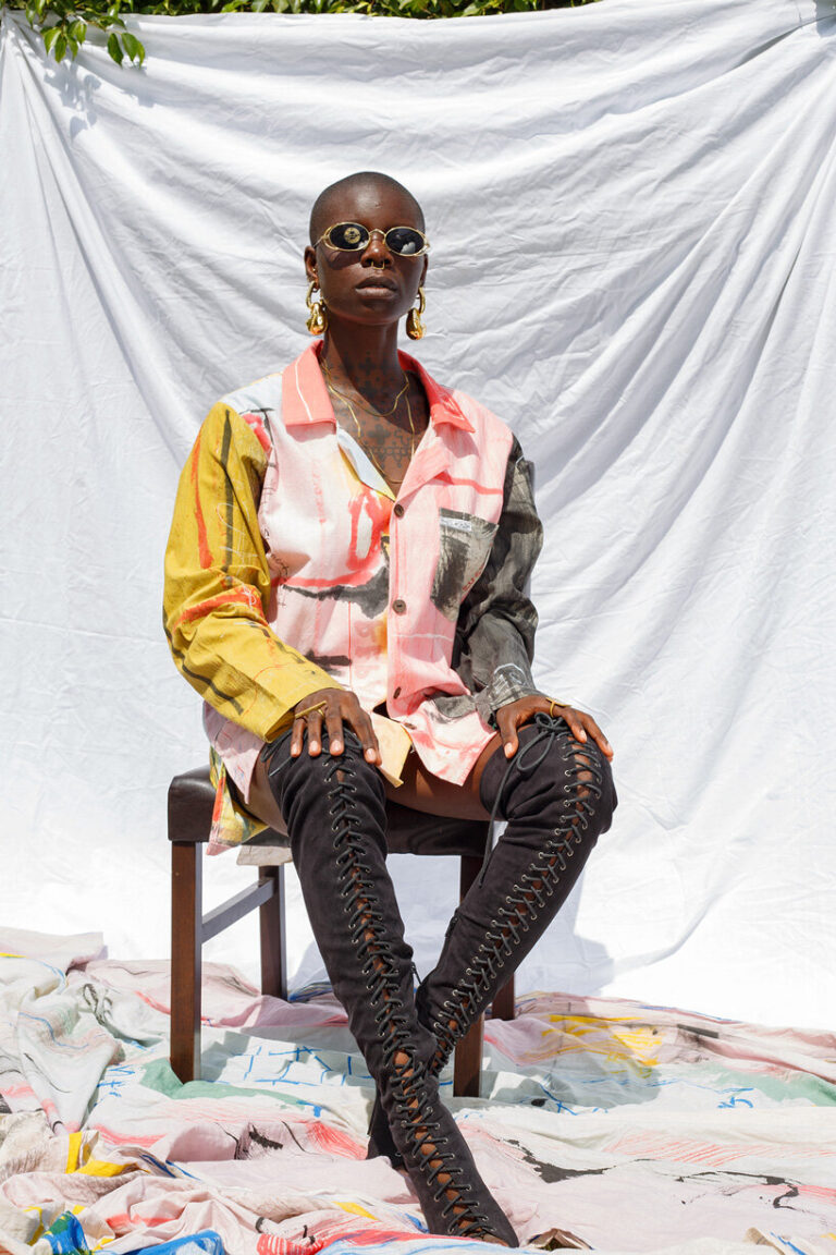 the slum studio is turning clothing waste into hand-painted apparel