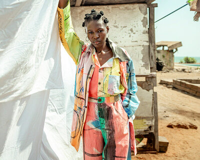 meet the slum studio: the ghanaian brand turning clothing waste into hand-painted apparel