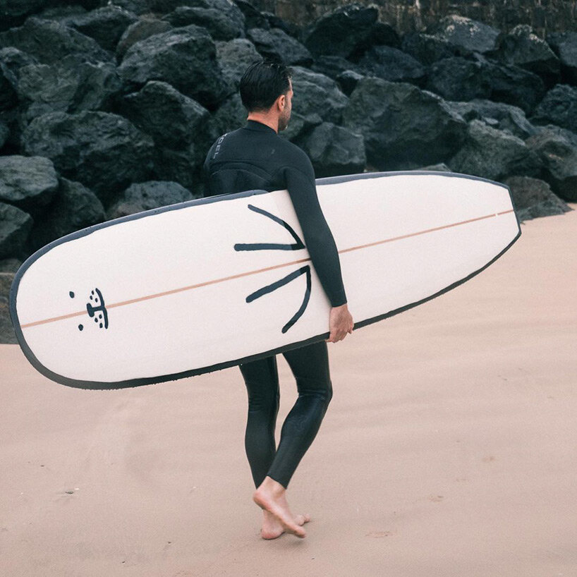 jean jullien hand-paints sea animal surfboards to bring out your inner ...