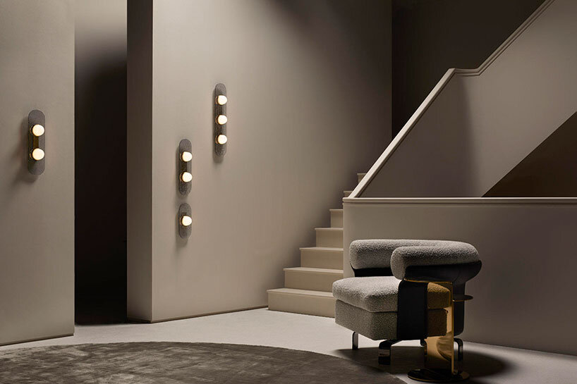 modulo's textured bubbled glass is uniquely kiln casted for CTO LIGHTING