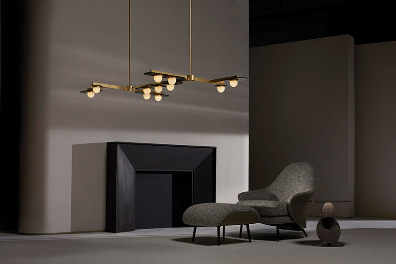 modulo's textured bubbled glass is uniquely kiln casted for CTO LIGHTING