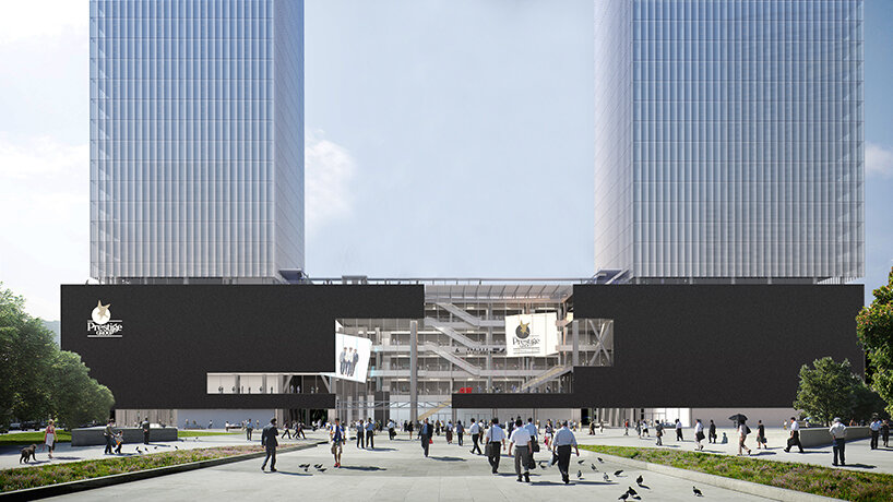 OMA to shape the future of mumbai with a pair of 'prestige liberty towers'