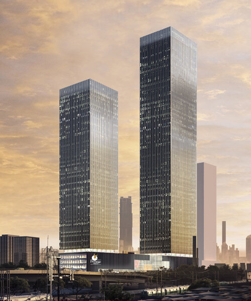 OMA to shape the future of mumbai with a pair of 'prestige liberty towers'