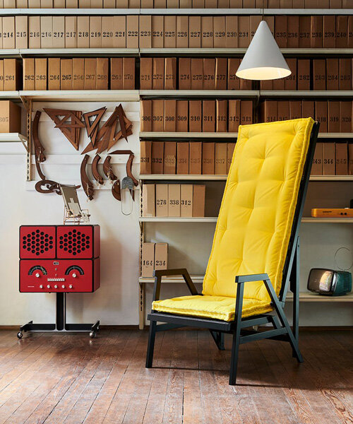 achille castiglioni's 'polet' armchair/bed gets a re-edit at milan design week 2021