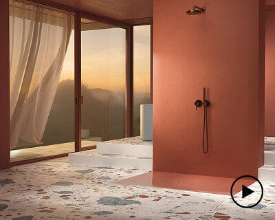 betteair creates borderless bathroom retreats with first floor-level shower tile