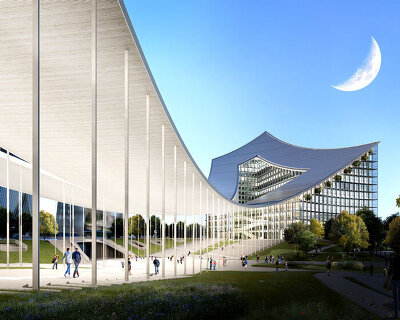 bjarke ingels group begins construction on sagging citywave building in milan