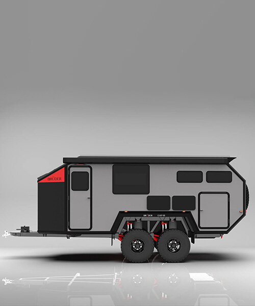 bruder EXP-8 off-road camper is an off-grid luxurious trailer