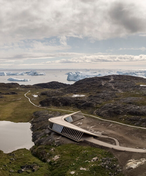 dorte mandrup's sinuous icefjord centre takes root in greenland