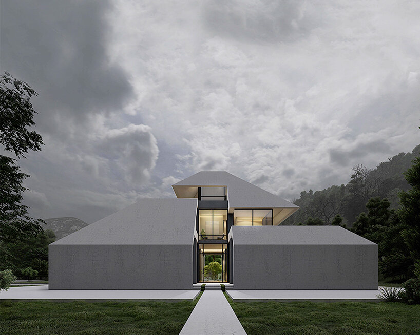 iran's rainy region informs the gabled 'gilak villa' by team design group