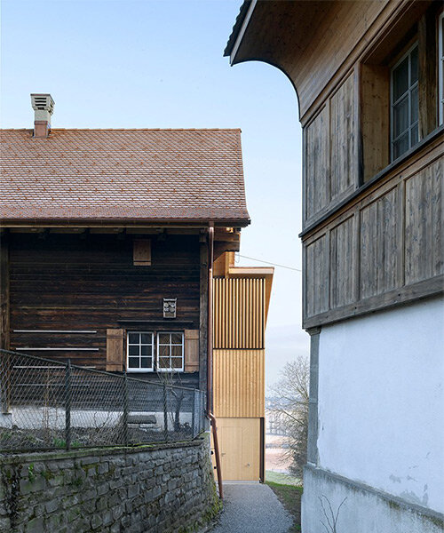 300-year-old swiss farmhouse gets a second life in renovation by kit architects