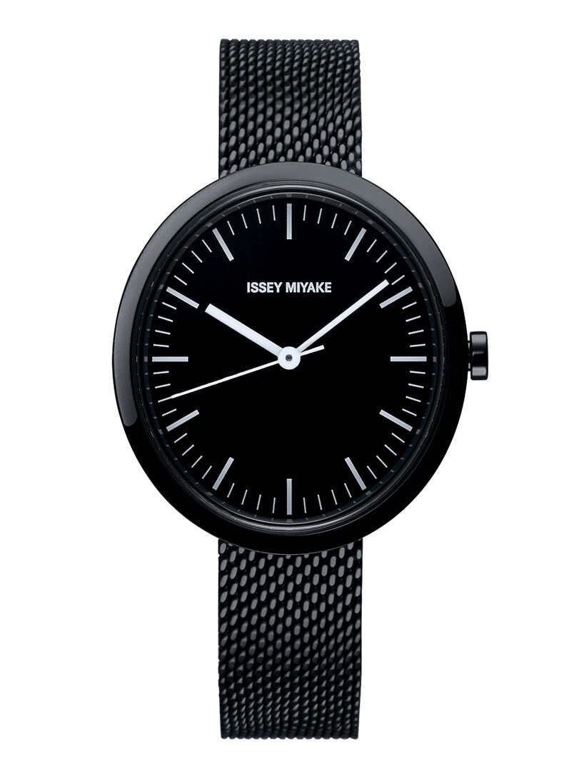 ISSEY MIYAKE Men's W NYAE003 Automatic BLACK Wrist Watch Satoshi Wada  design New | eBay