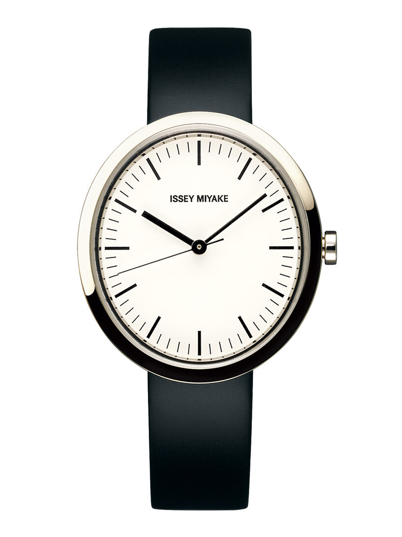 naoto fukasawa designs elegant 'ELLIPSE' watch for issey miyake