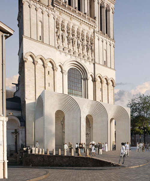 kengo kuma to preserve historic cathedral in angers, france with contemporary intervention