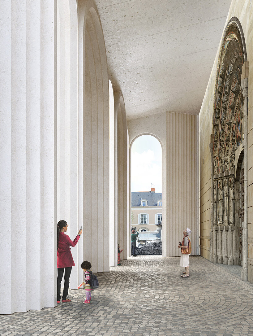 kengo kuma to preserve historic cathedral in angers, france with contemporary intervention