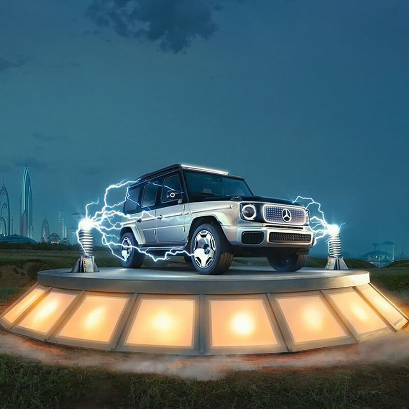 mercedes-benz unveils its electric G-class car concept with futuristic aesthetics 