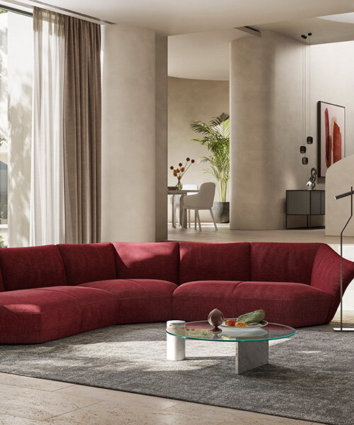 lorenza bozzoli references rebirth in timeless sofa for natuzzi italia