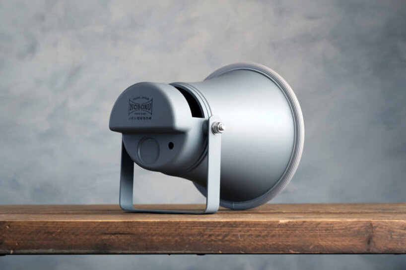 this horn-shaped speaker produces high-quality sound without using power